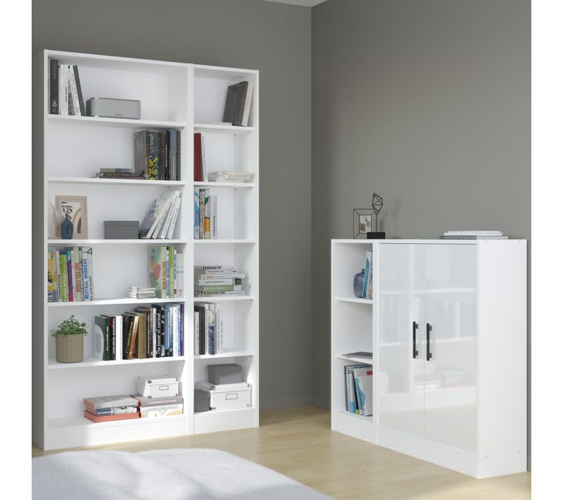 1/2 Bibus 2 tablettes MAYENCE Blanc