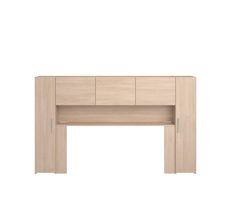 Armoires tête de lit 5P L.240 cm EKKO imitation chêne