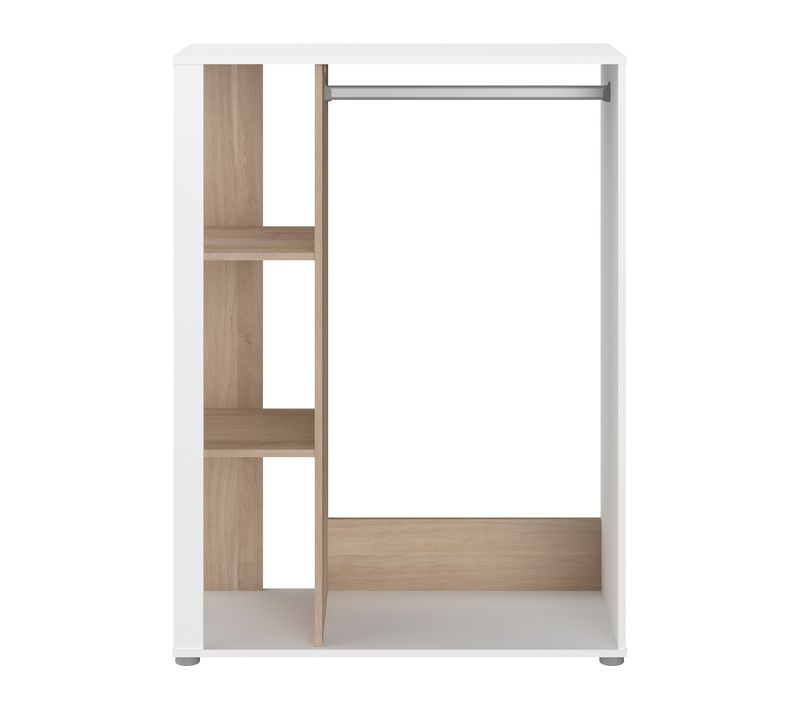 1/2 dressing ouvert ALBORG blanc et imitation chêne