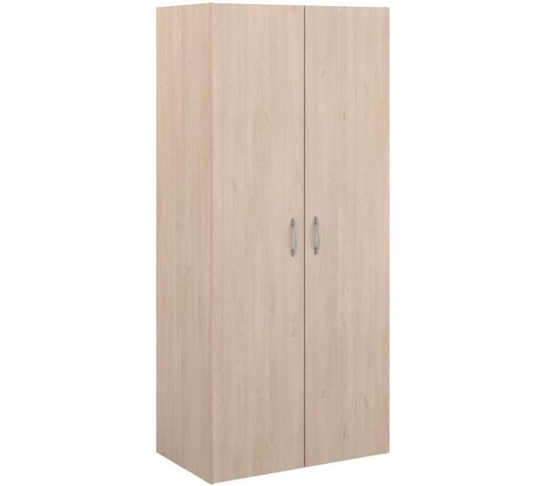 Armoire - Easy Life -  Décor Chene Clair - 2 Portes Battantes - L80,2 X H180 X P49,7cm -