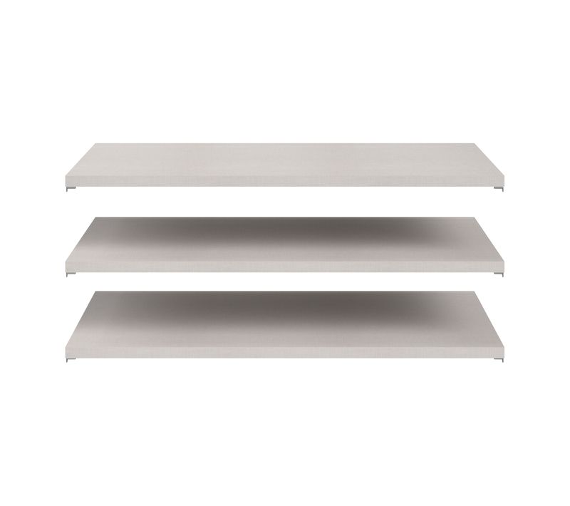 Lot 3 tablettes SWING pour rangement L.150