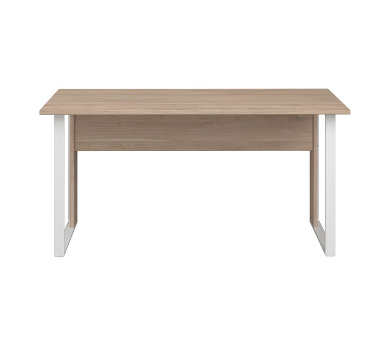 Bureau L. 150 cm START UP 2 imitation chêne et blanc