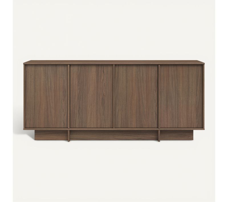 Buffet 4 portes BELIZE Effet noyer