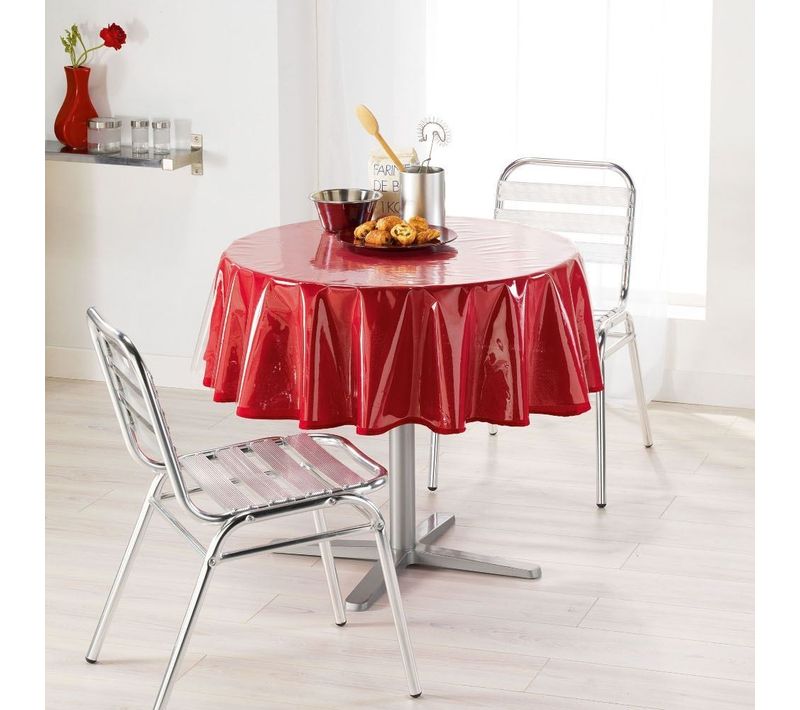 Nappe Ronde 140cm Cristal Transparent
