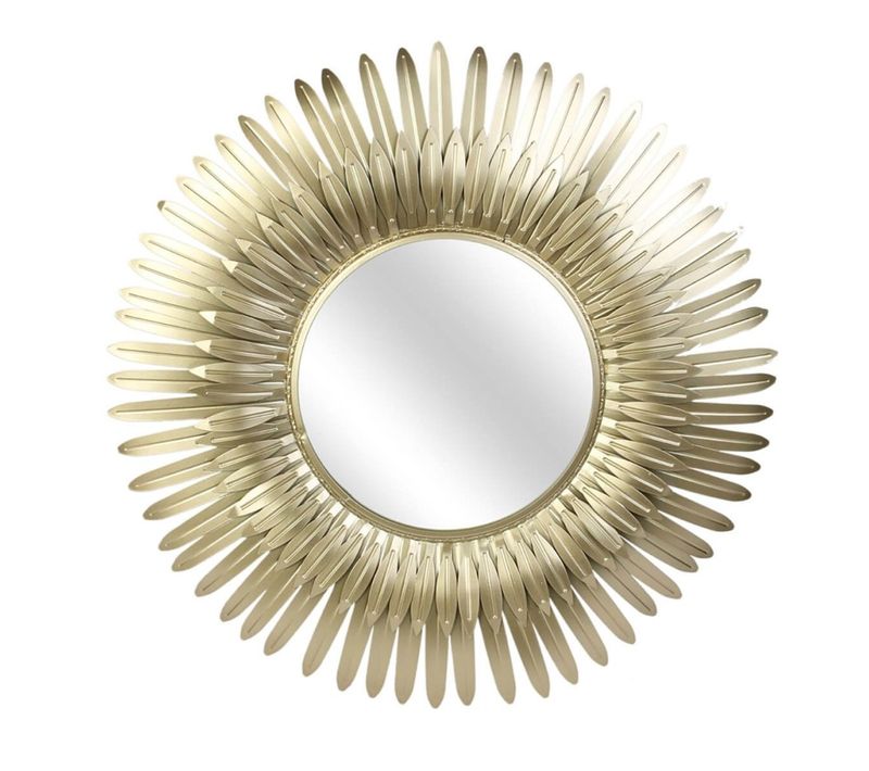 Miroir Plumes Dorées D53