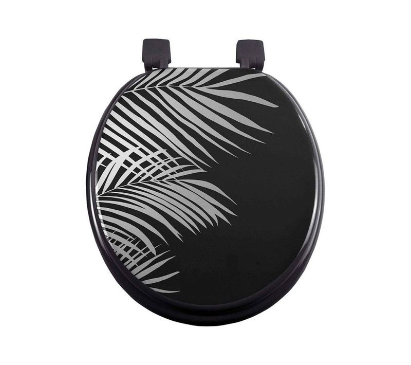 Abattant Wc Mdf Orbella Noir Argent