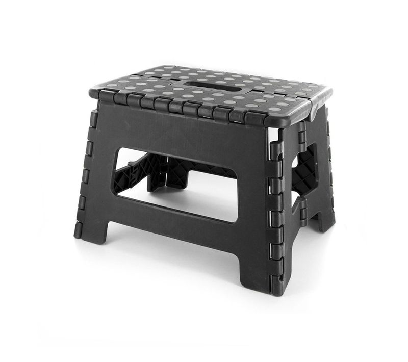 Marche Pied Pliable Compact Noir