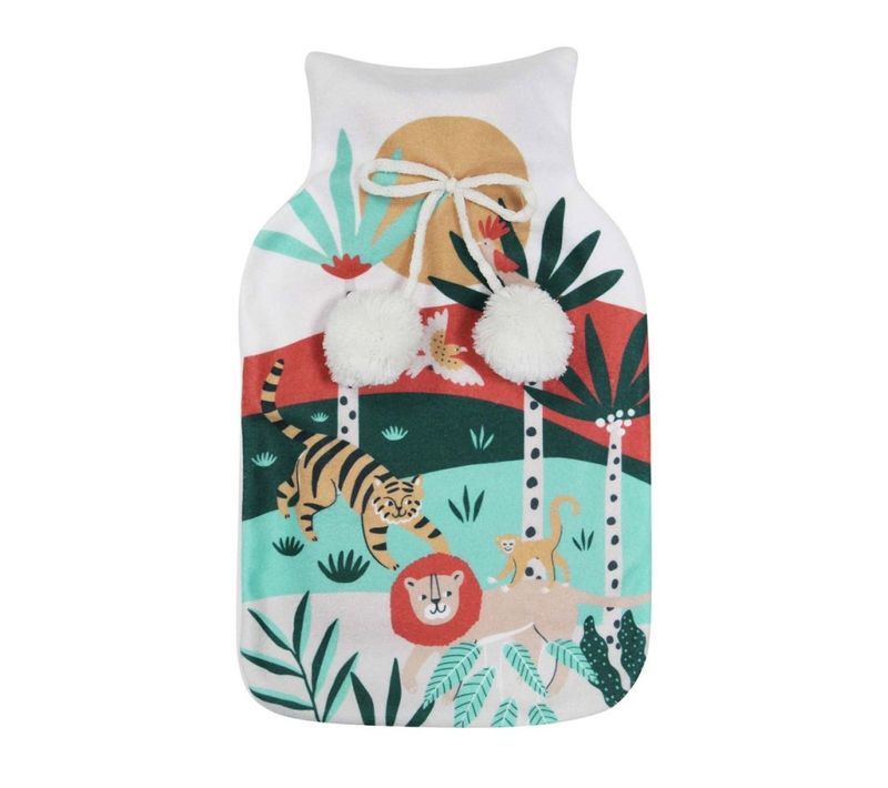 Bouillotte Enfant Avec Housse Polaire 2l Lionceau