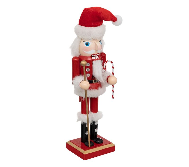 Décoration Casse Noisette Pin Rouge 25 Cm