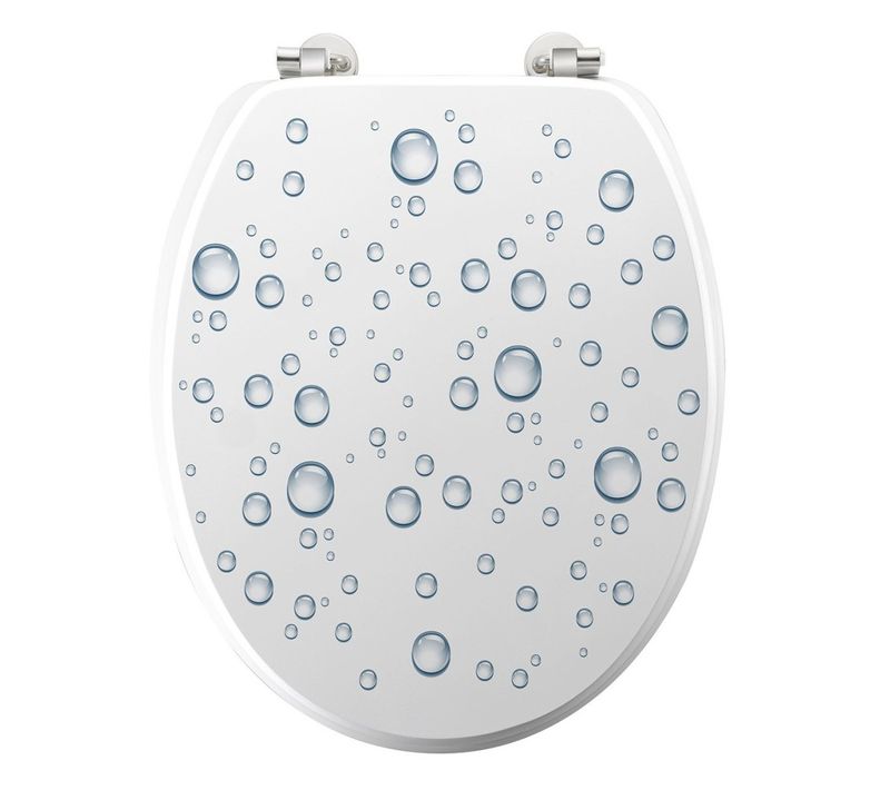 Abattant Wc Mdf Charnières Métal Bubble