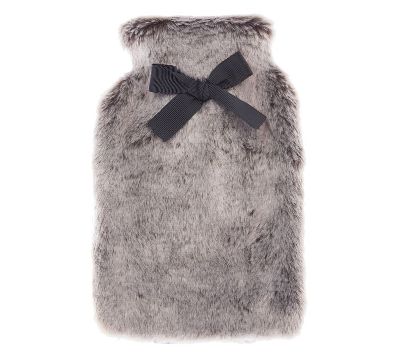 Bouillotte Fausse Fourrure 280 Ml Gris