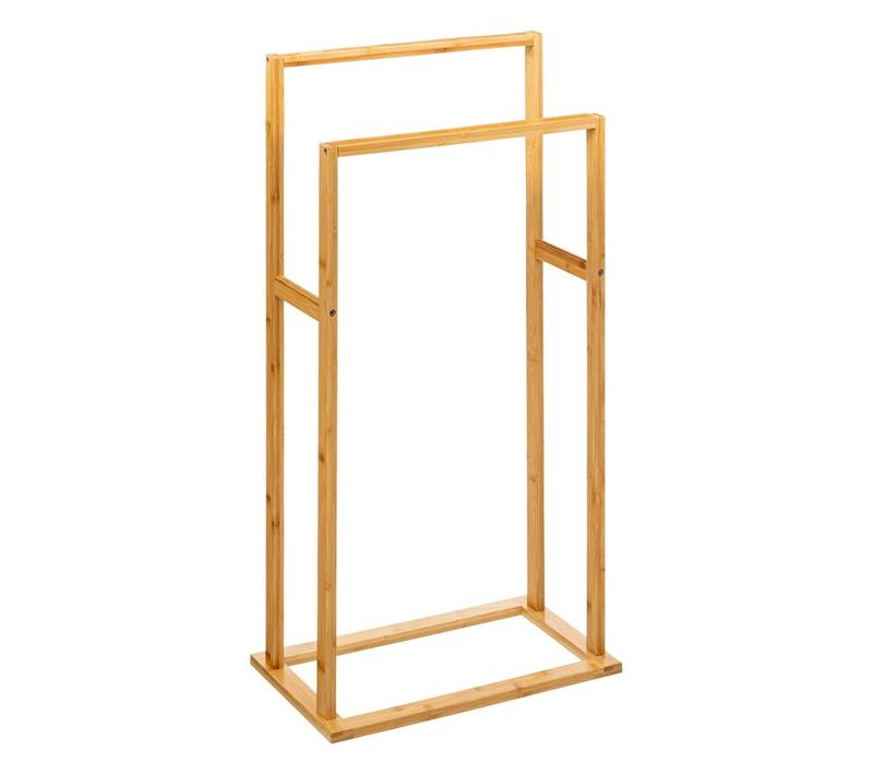 Porte Serviettes Sur Pied Bambou