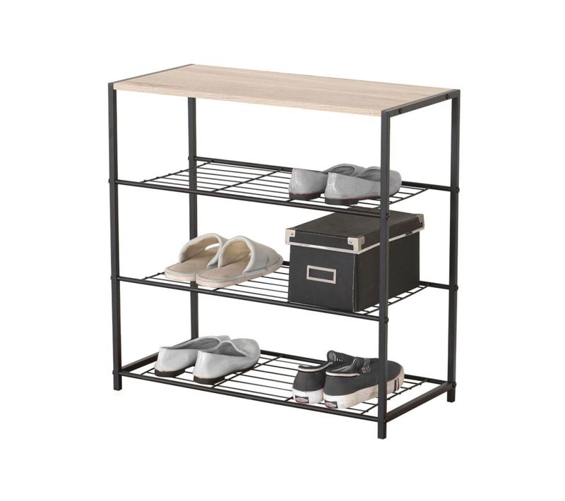 Etagère Range Chaussures 3 Niveaux 63x30xh63cm