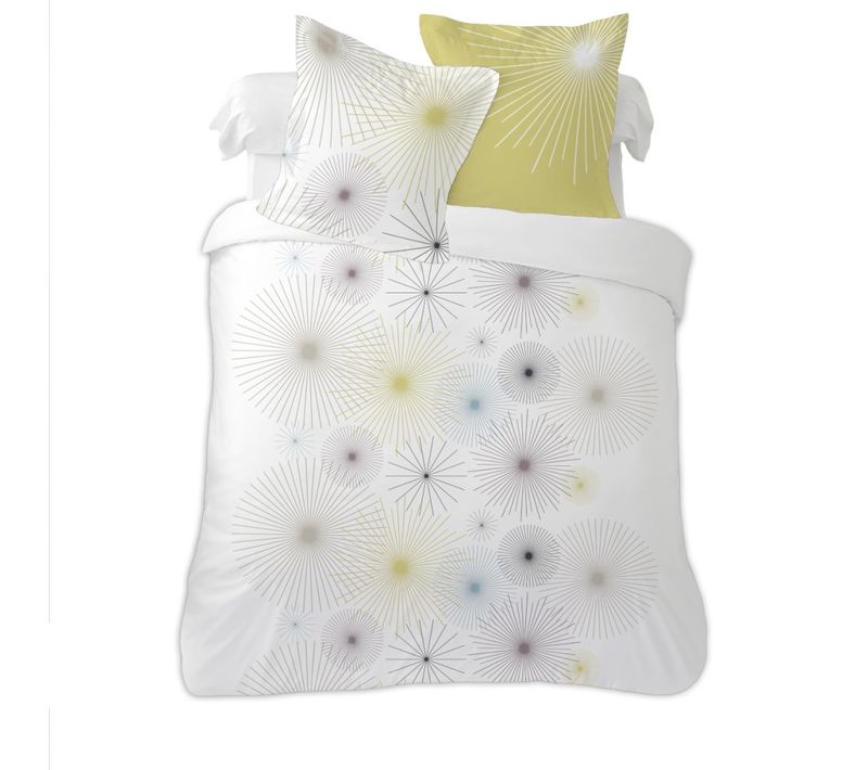 Housse De Couette 240x220 Siena + 2 Taies 100% Coton