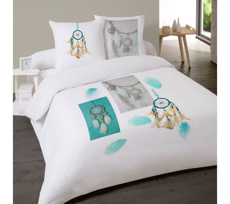 Housse De Couette 240x220 Navajo + 2 Taies 100% Coton