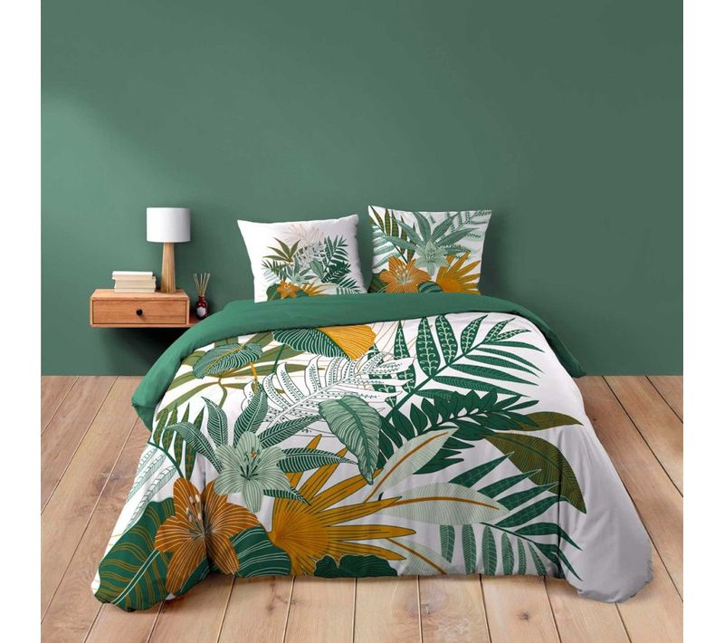 Housse De Couette 240x220 + 2 Taies Florida 100% Coton