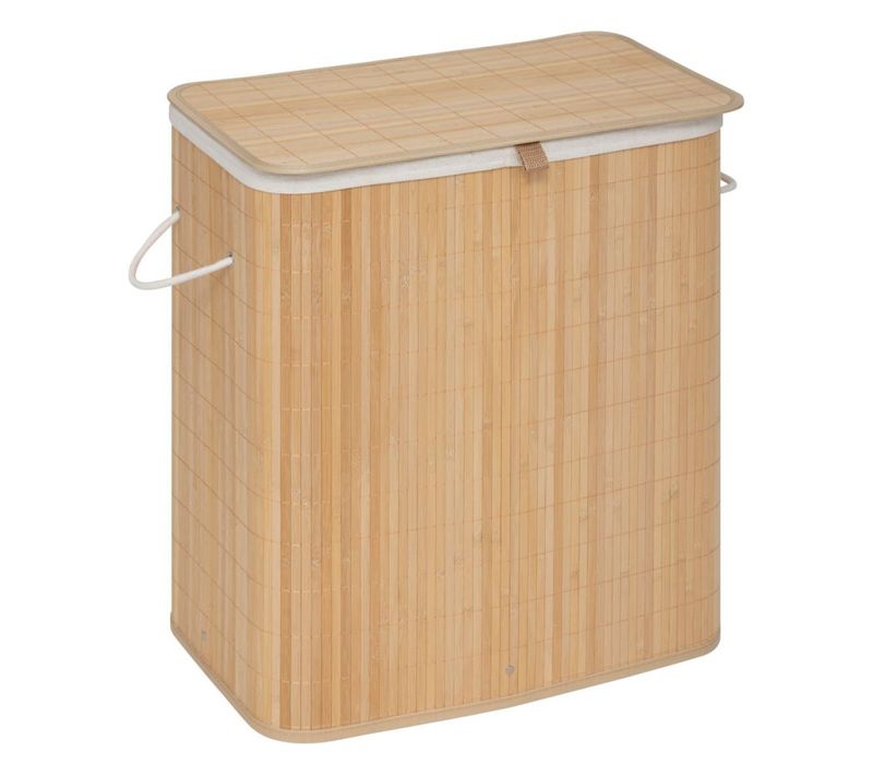 Panier à Linge De Tri Rectangle 100l En Bambou