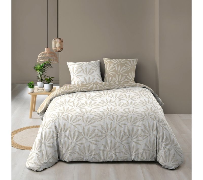 Housse De Couette 260x240 + 2 Taies Malia 100% Coton