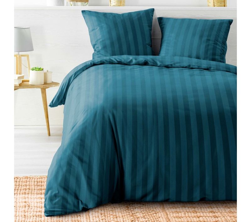 Housse De Couette 240x220 + 2 Taies Cléo Bleu