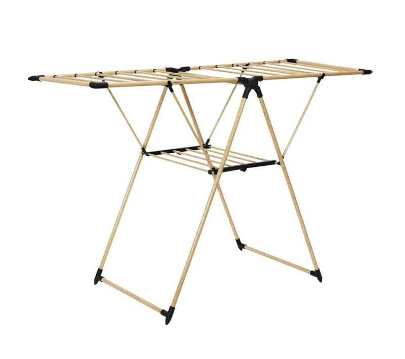 Etendoir à Linge Effet Bois 13m Étendage