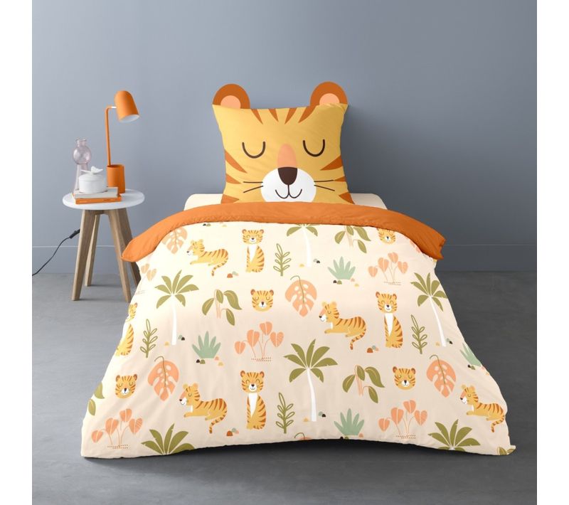 Housse De Couette 140x200 César + 1 Taie 100% Coton