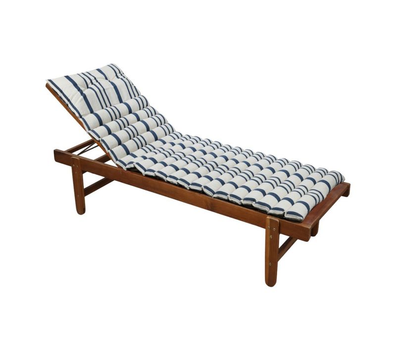 Coussin De Bain De Soleil 60x180 Cm Rayures Bleu