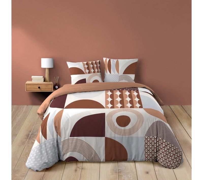 Housse De Couette 240x220 + 2 Taies Gemma 100% Coton