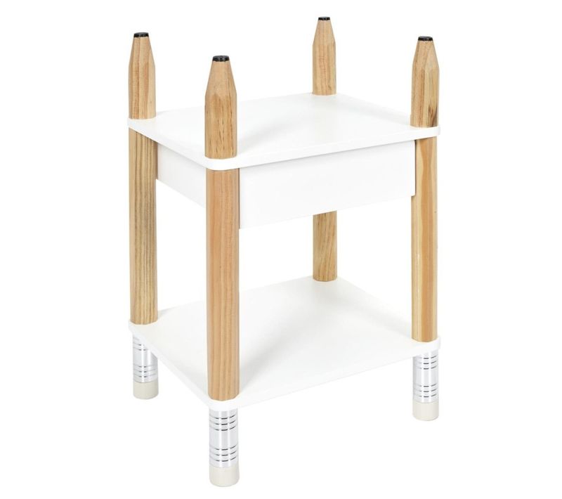 Table De Chevet Pour Enfant Blanche