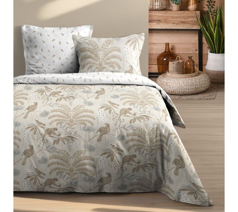 Housse De Couette 240x220 Dabali + 2 Taies Coton 57 Fils