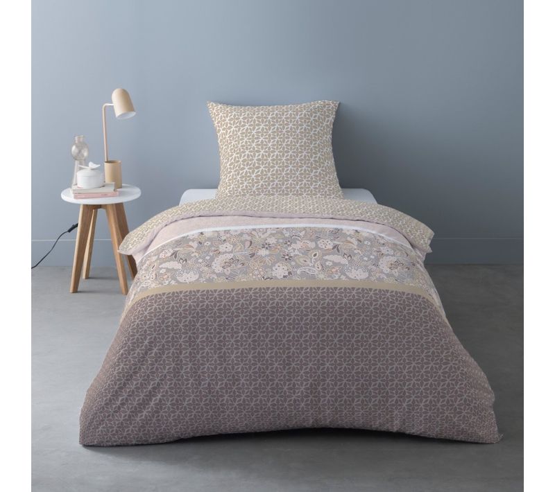 Housse De Couette Flanelle 140x200 + 1 Taie D'oreiller