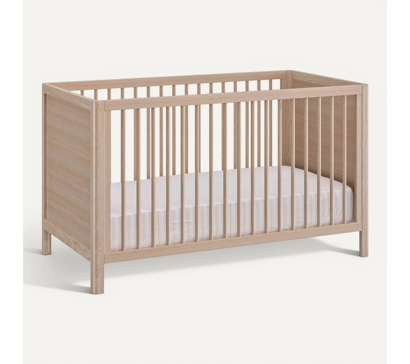 Lit à Barreaux En Bois Bois Clair 70x140
