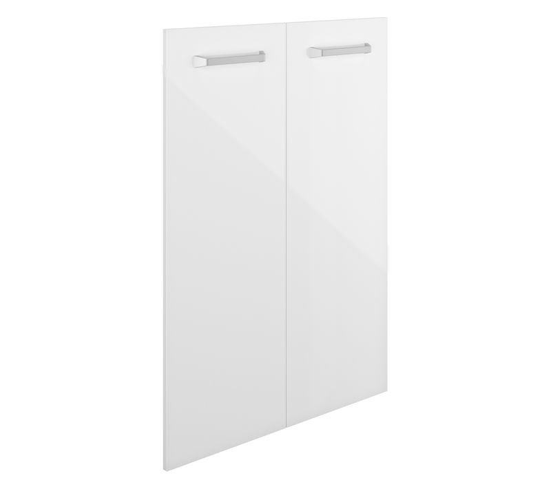 Option 2 portes H. 110 cm ELIO blanc laqué