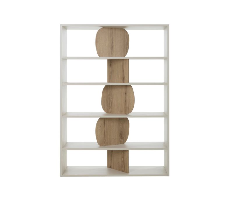 Bibliothèque MANOSQUE Grège / imitation chêne