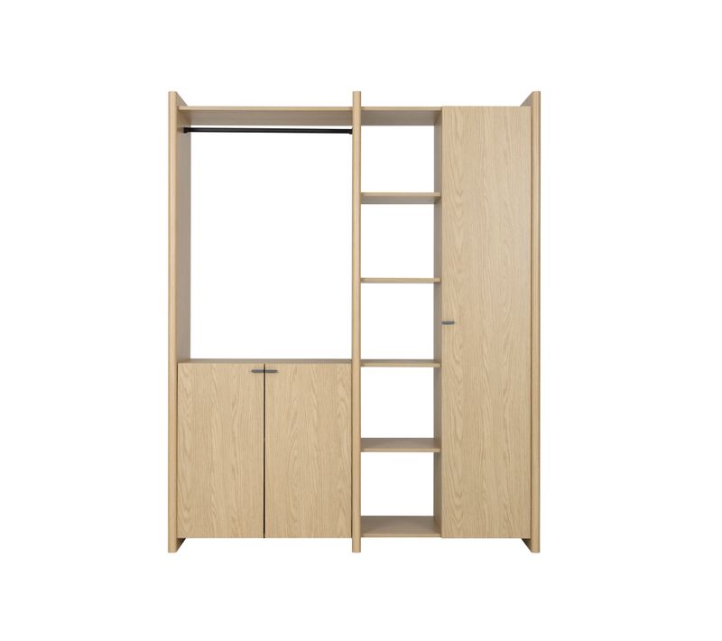 Armoire 3 portes GALYS imitation chêne rookwood