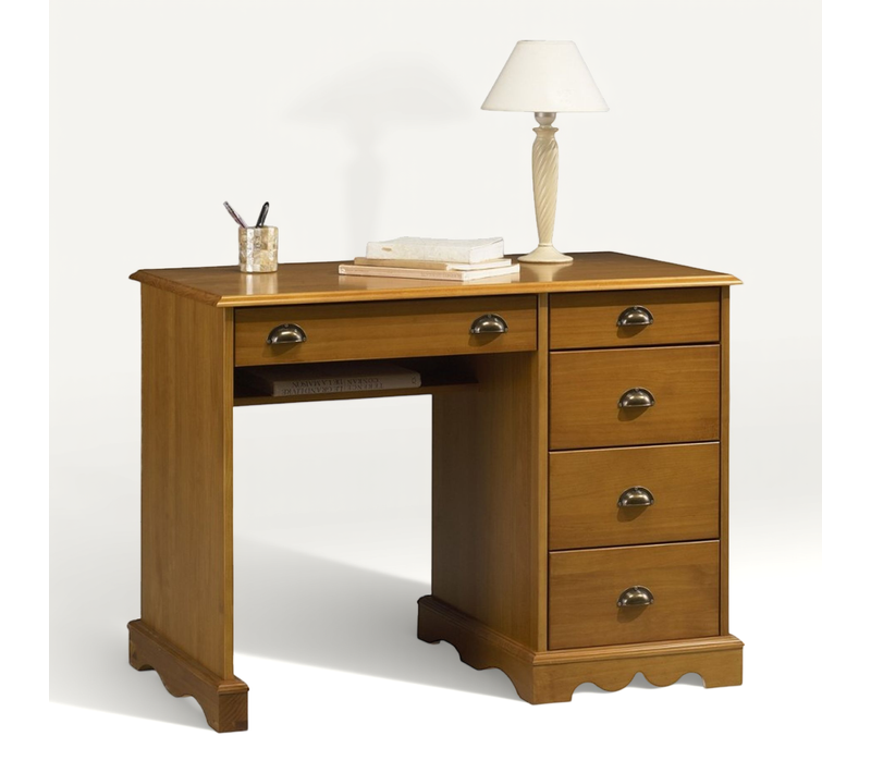 Bureau Junior Pin Miel De Style Anglais
