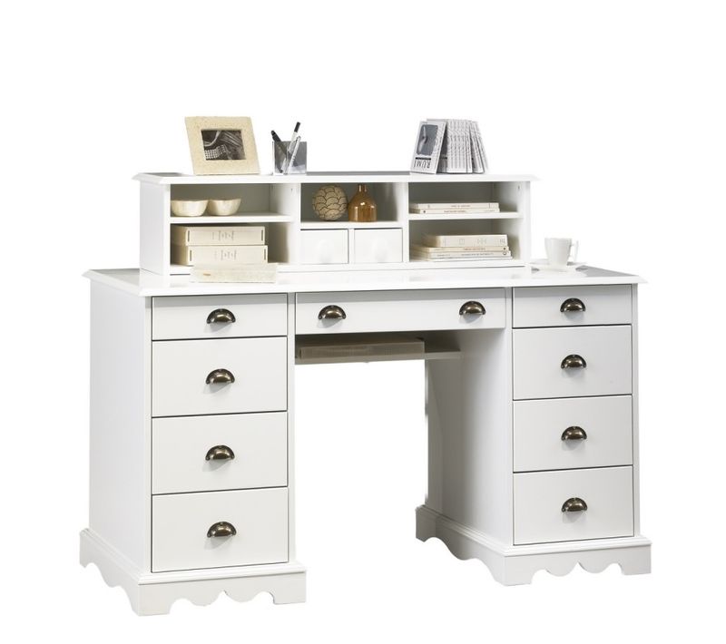 Grand Bureau Blanc "bureau Du Notaire"