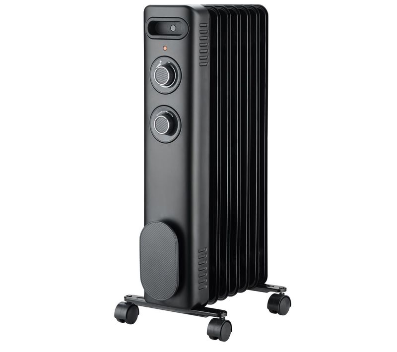 Radiateur Bain D'huile 1500w Noir Cl.radbh1500m