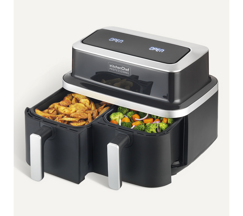 Friteuse Sans Huile Double 2600w Noir Kcpfr84-airduo