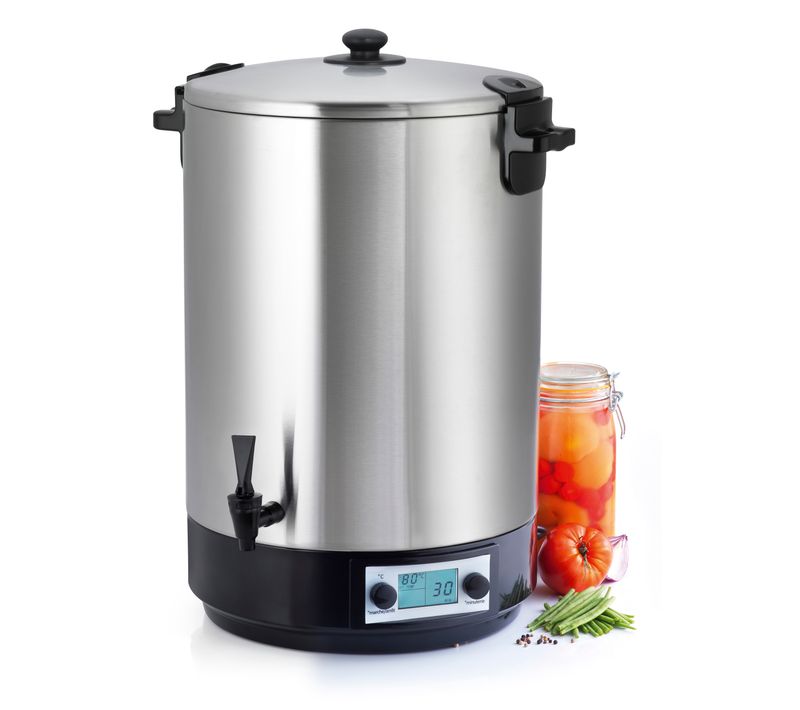 Stérilisateur De Bocaux Électrique Cuve Inox Avec Robinet Et Minuteur 45l 2500w - Ns St45ina