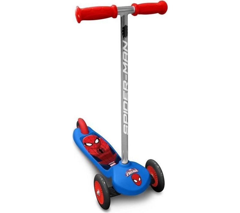 Trottinette 3 Roues Spider-man - Plateau Antidérapant, Frein Au Pied