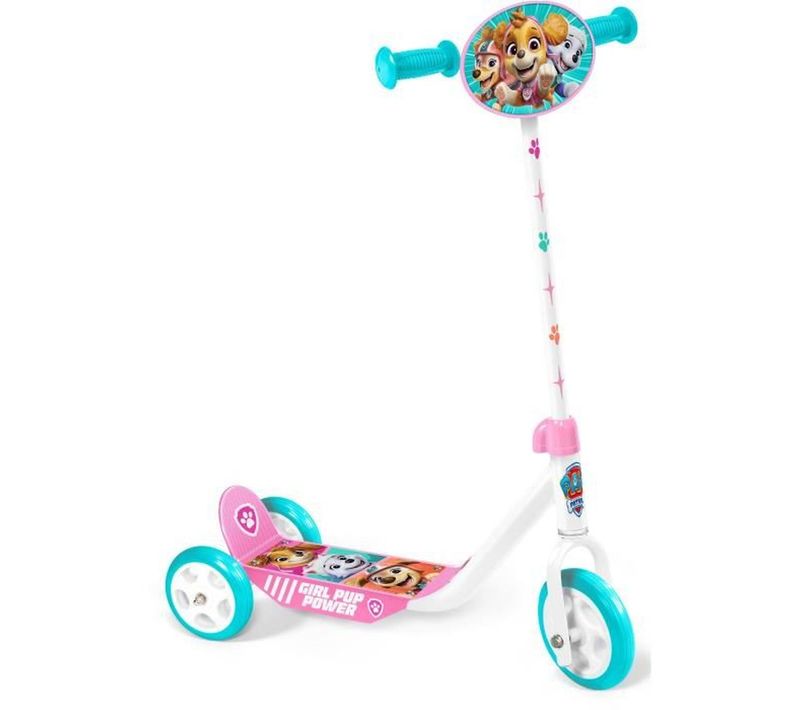 Trottinette 3 Roues Pat'patrouille Rose – Plateau Antidérapant, Hauteur Réglable