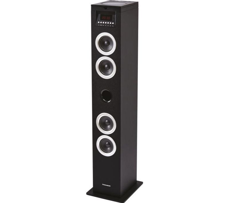 Tour Haut-parleurs Multimédia Ds120cd Lecteur Cd 60w Bluetooth USB Radio Fm Affichage LED Noire