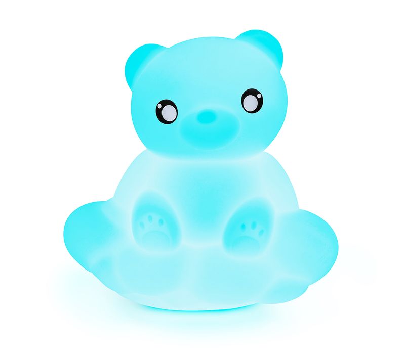 Enceinte Sans Fil Lumineuse Murale Et Veilleuse Ourson Sur Son Nuage