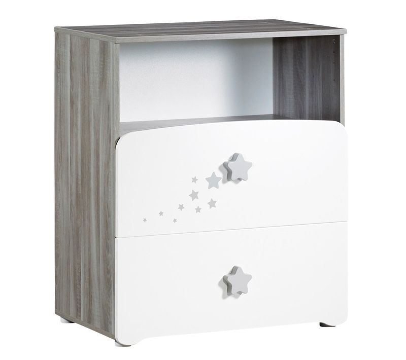 Commode à Langer Et 1 Niche En Bois Blanc