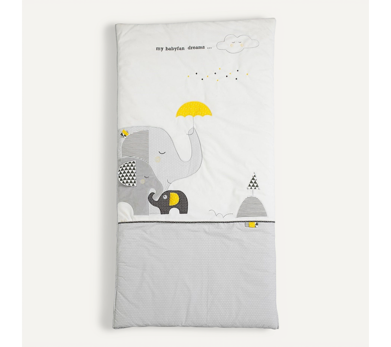 Edredon Pour Lit Bébé En Coton Gris