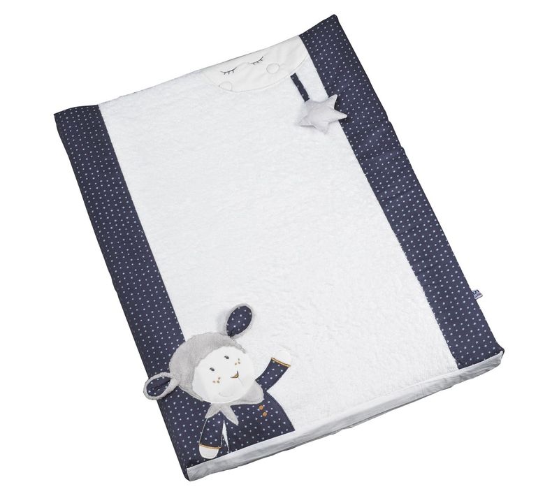 Matelas à Langer 6x68x52cm En Coton Bleu 68 X 52 X 6 Cm