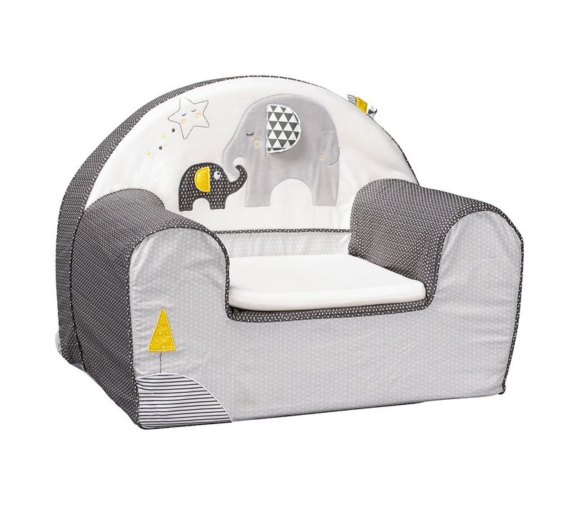 Fauteuil Enfant 42x48cm En Coton Gris