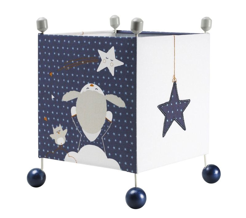 Luminaire Enfant à Poser En Tissu Bleu