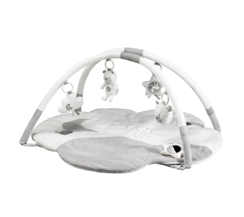 Tapis D'éveil Nuage Avec Arches En Polyester Blanc