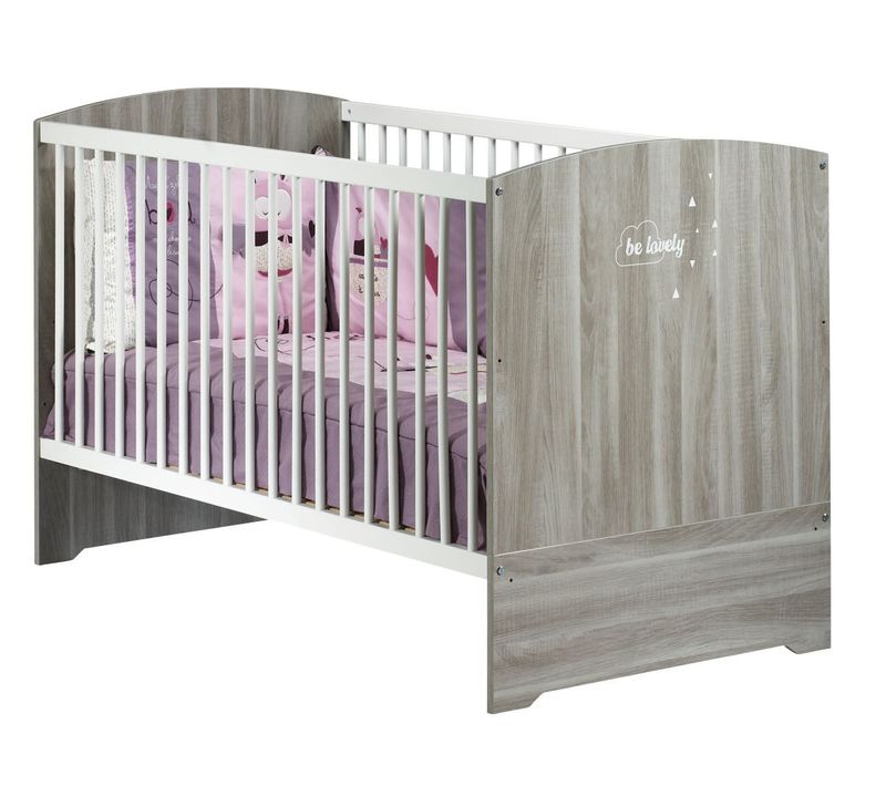 Smile Chêne Silex - Lit Bébé Évolutif 70x140 - Little Big Bed 70x140